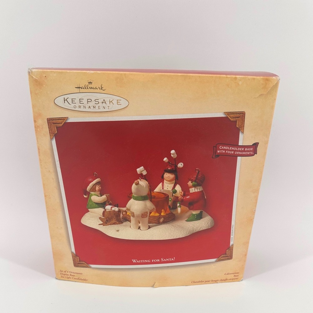 Hallmark Keepsake Ornament Waiting for Santa 2003 Multi Excellent Candleholder